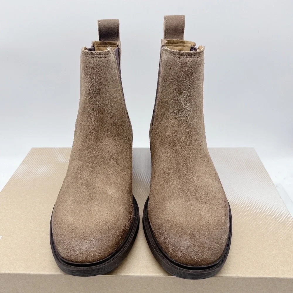 UGG  Emmeth Women's Ankle Chelsea Boots Tan Brown Suede Pull On US 6.5